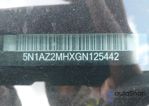 2016 Nissan Murano Platinum/S/Sl/Sv from USA, damaged, VIN 5N1AZ2MHXGN125442